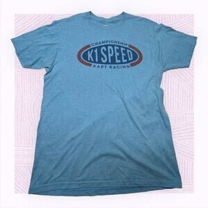 K1 Speed Racing Kart Championship Heather Baby Blue Men's T Shirt sz M